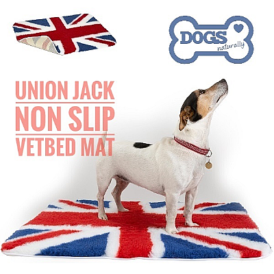 Union Jack Non-Slip Vetbed Mat/Bed